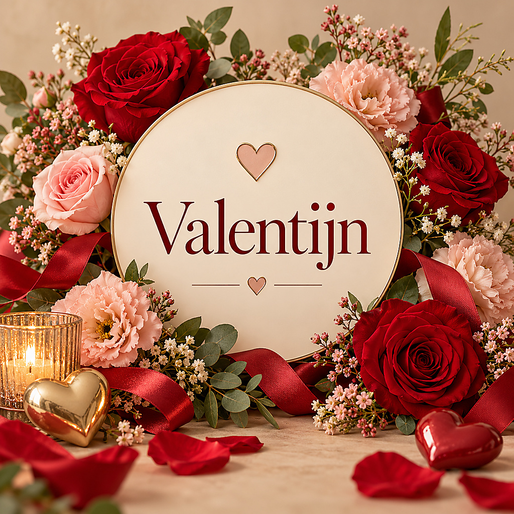 Bloemcreatie uit collectie Valentijn